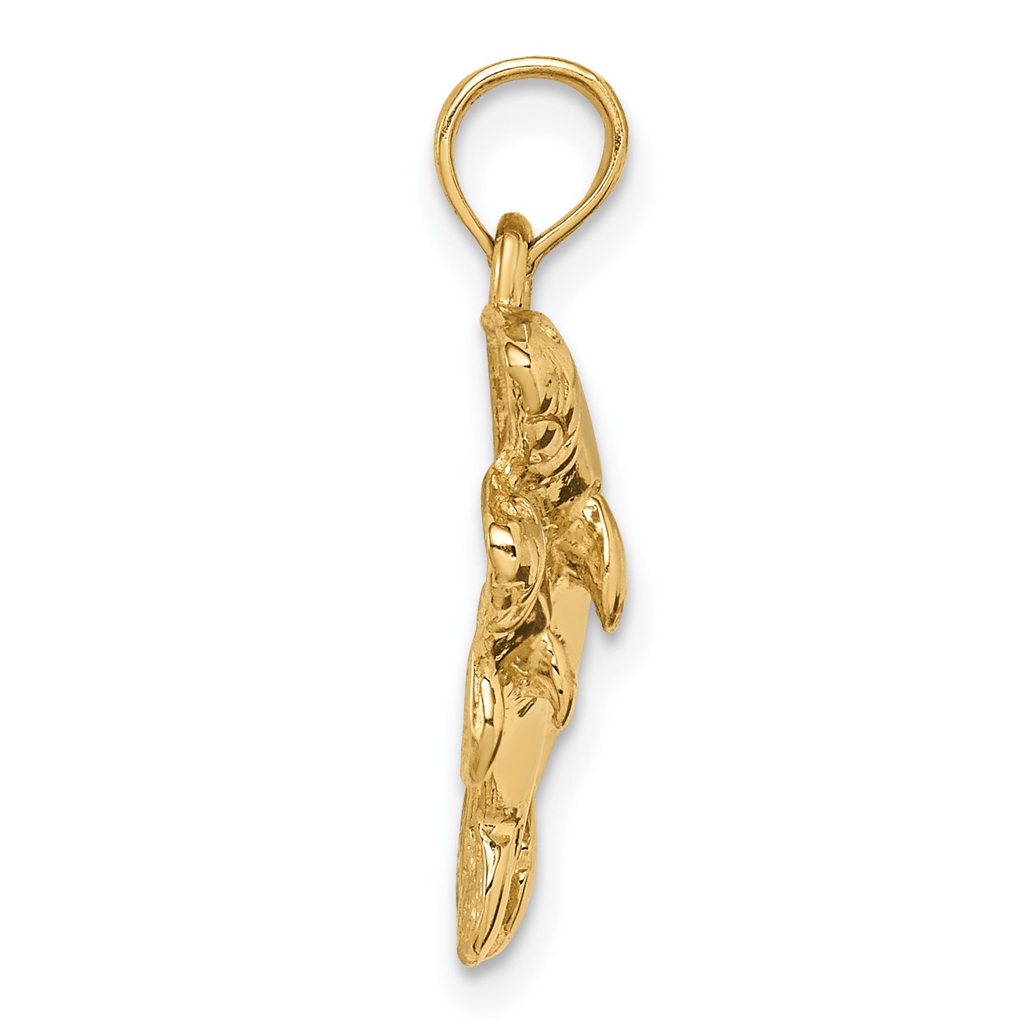 10K Double Manatee Pendant Secondary image