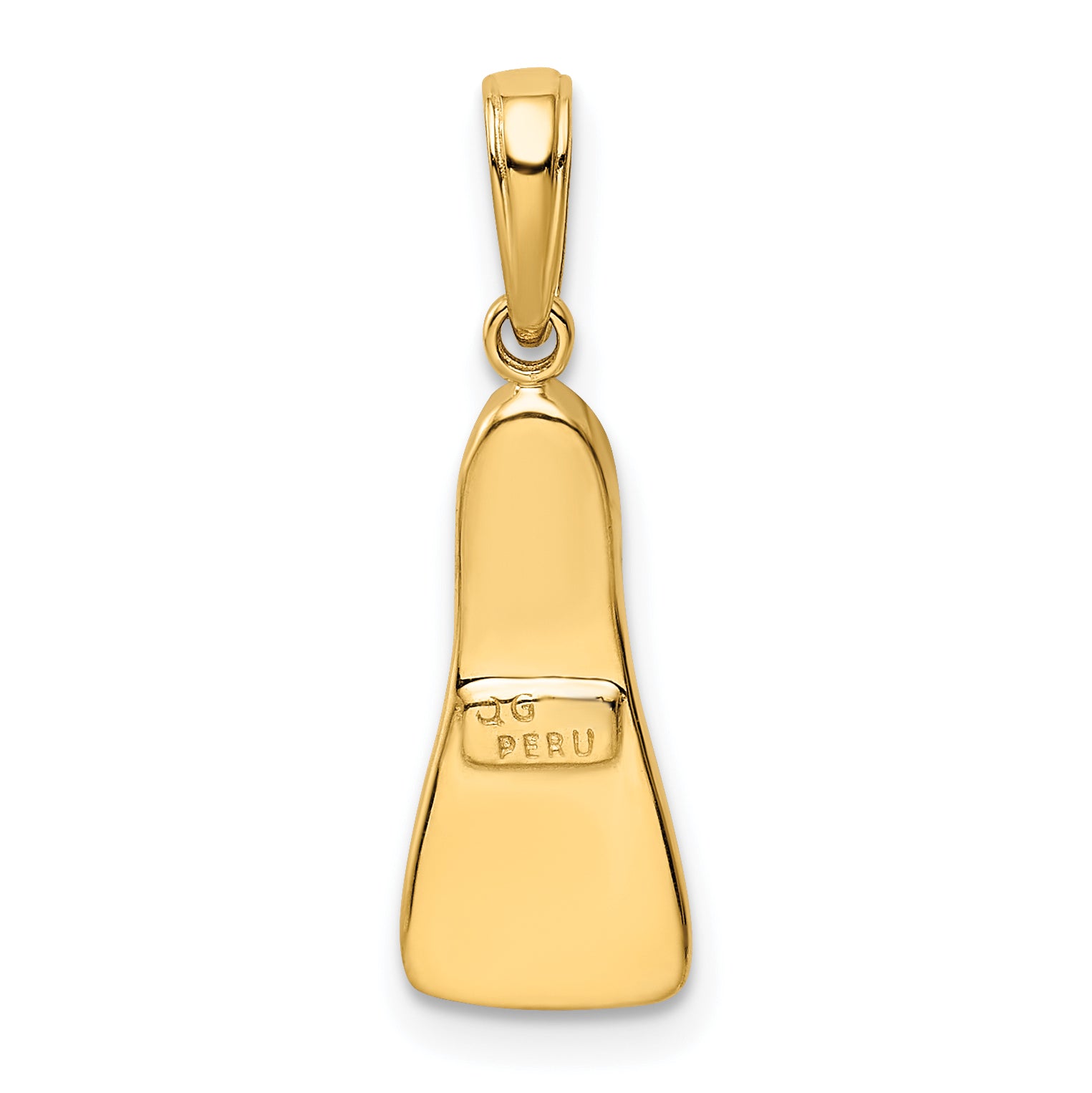 10K  3D Scuba Flipper Pendant