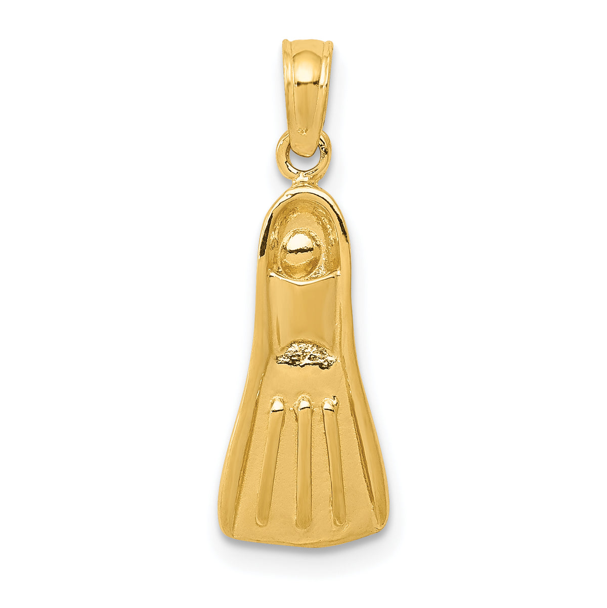 10K  3D Scuba Flipper Pendant