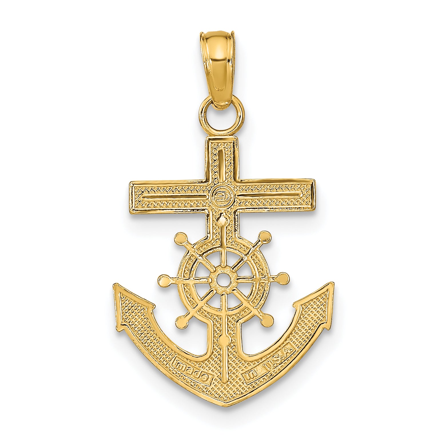 10k Mariner's Cross Pendant