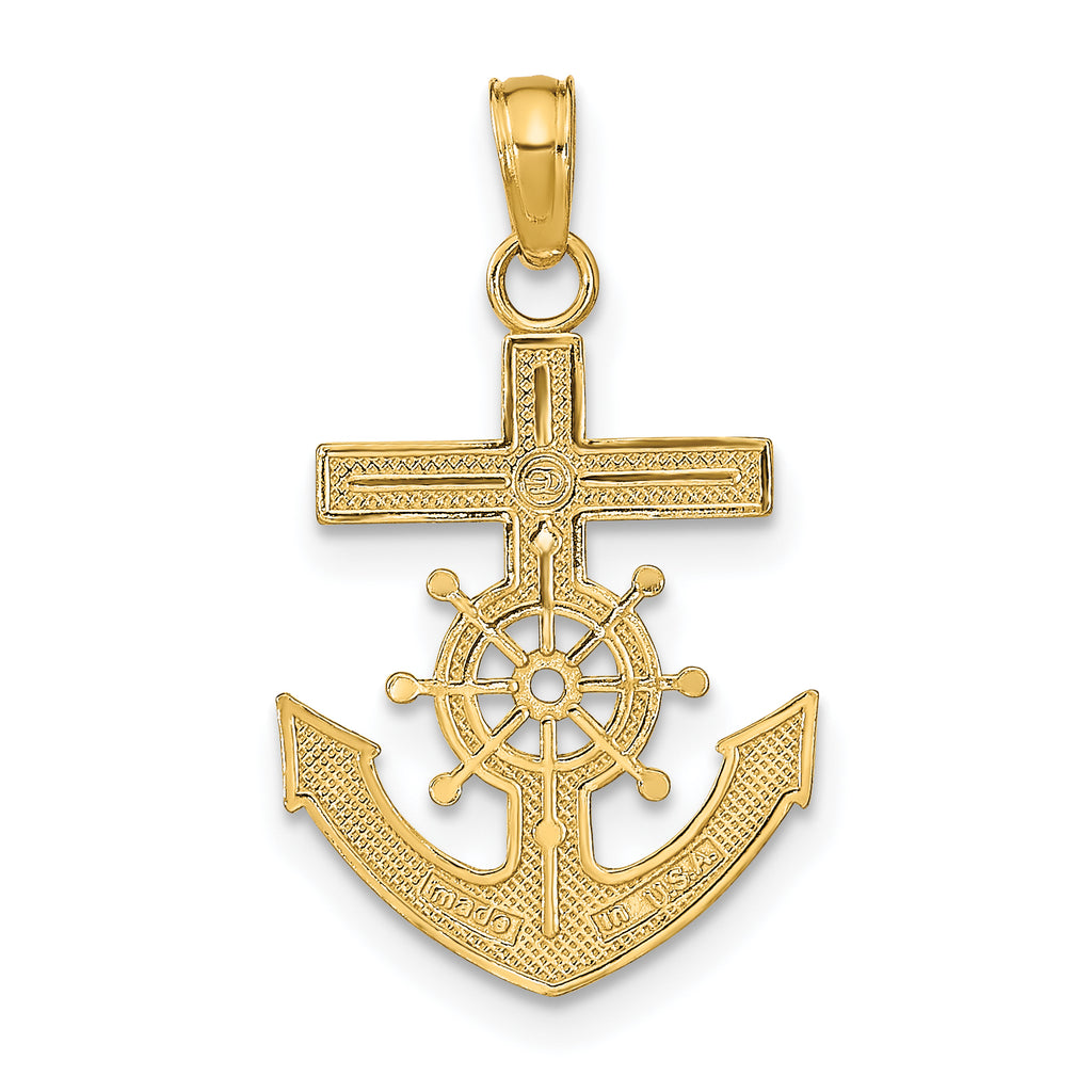 10k Mariner's Cross Pendant