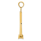 10K  3D Moveable Anchor Pendant