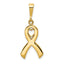 10k Heart In Awareness Pendant