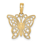 10k Butterfly Charm