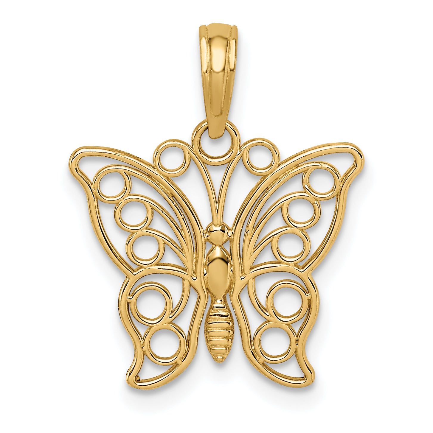10k Butterfly Charm Main image