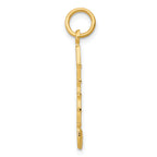 10K Music Note Charm