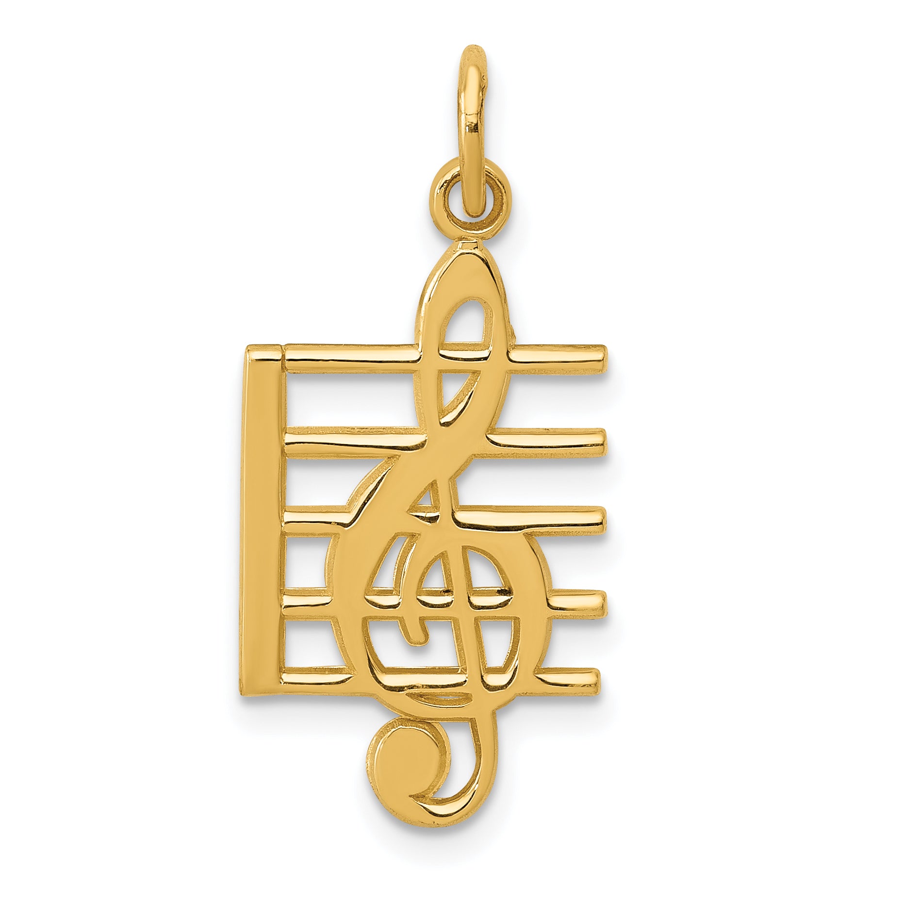 10K Music Note Charm Main image