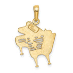 10k Piano Pendant