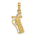 10k Golf Bag w/ Clubs Charm