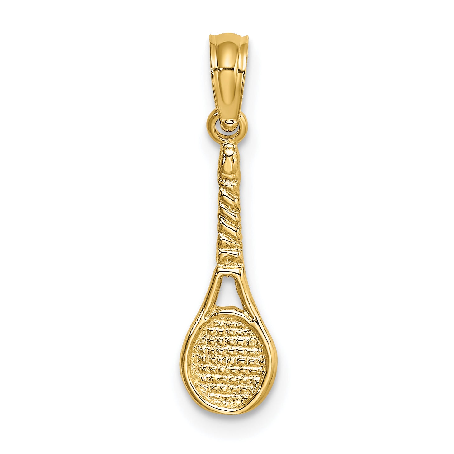 10K Tennis Racquet Pendant Main image