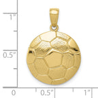 10k Soccer Ball Pendant