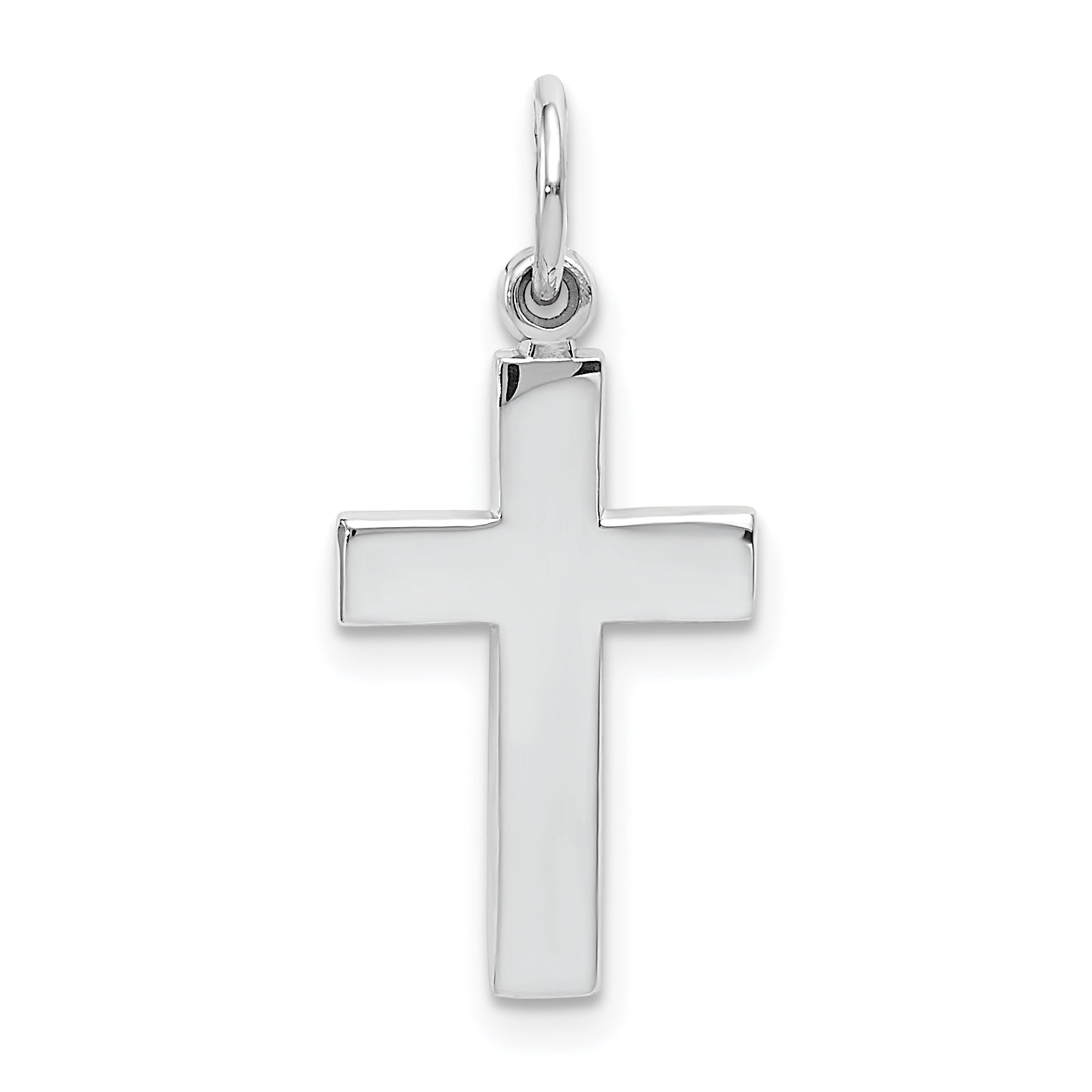 10k White Gold Cross Pendant Main image
