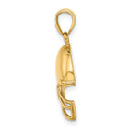 10K Football Helmet Pendant