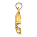 10K None Football Helmet Pendant - view 2