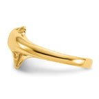 10K Dolphin Toe Ring - view 3