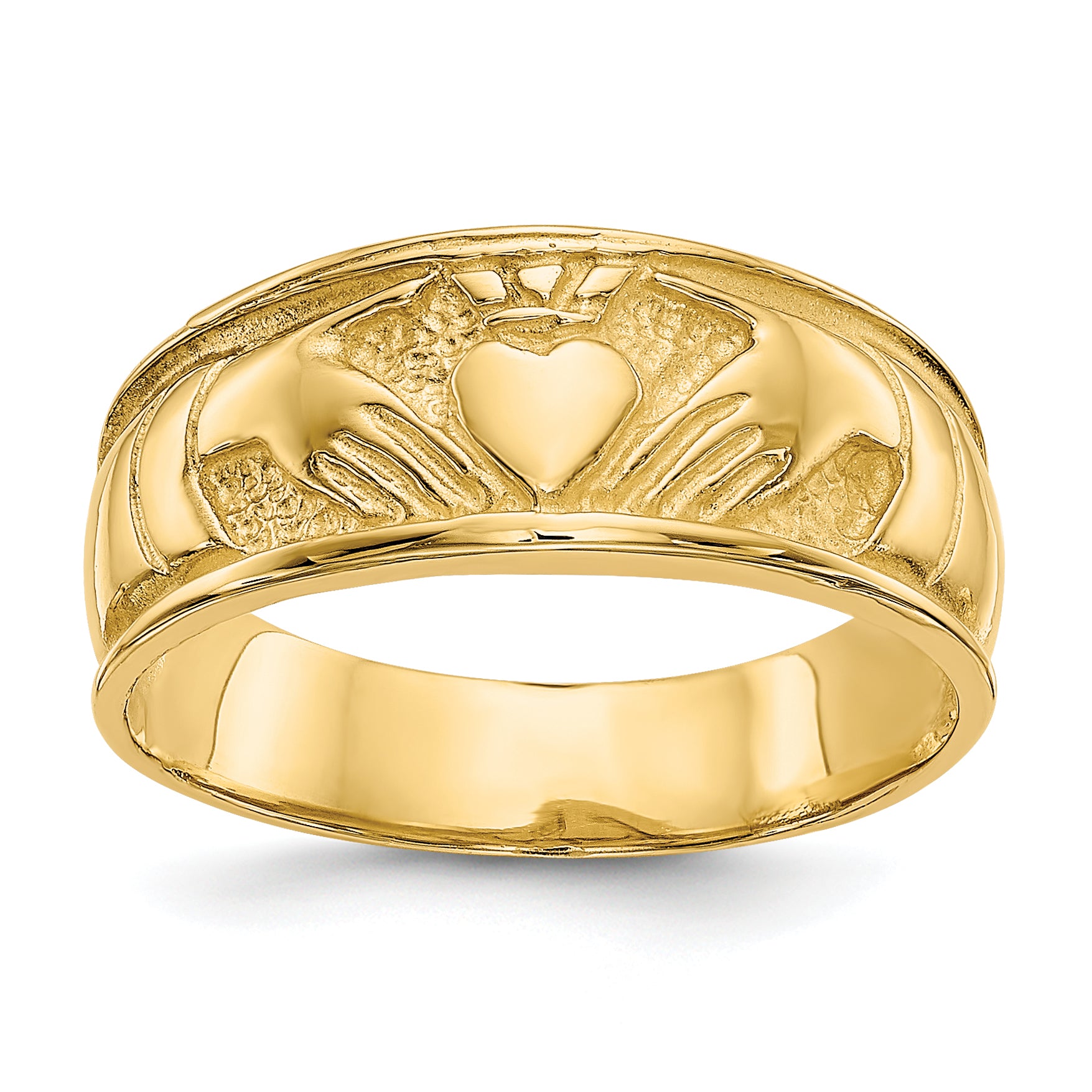 10k Ladies Claddagh Ring Main image