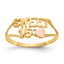 10K Polished Hearts Ring