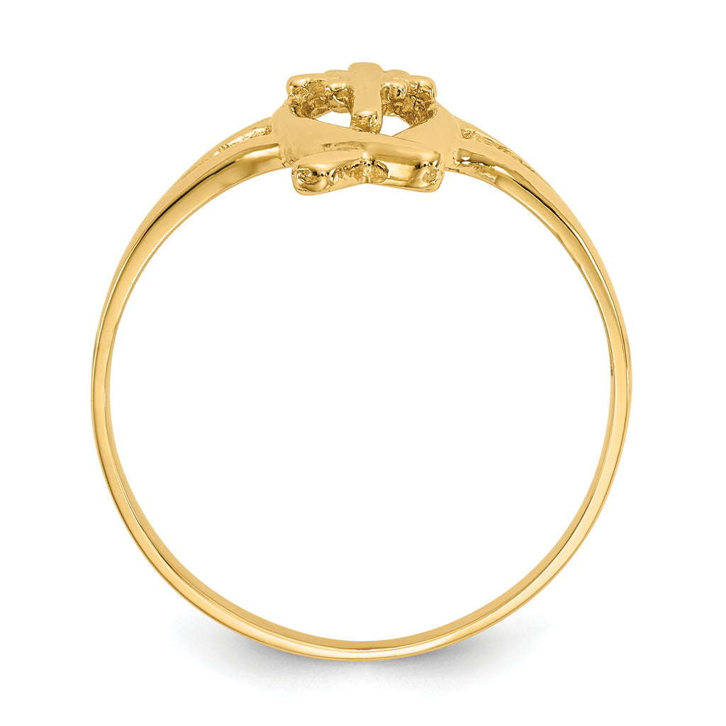 10k Ichthus w/Cross Ring
