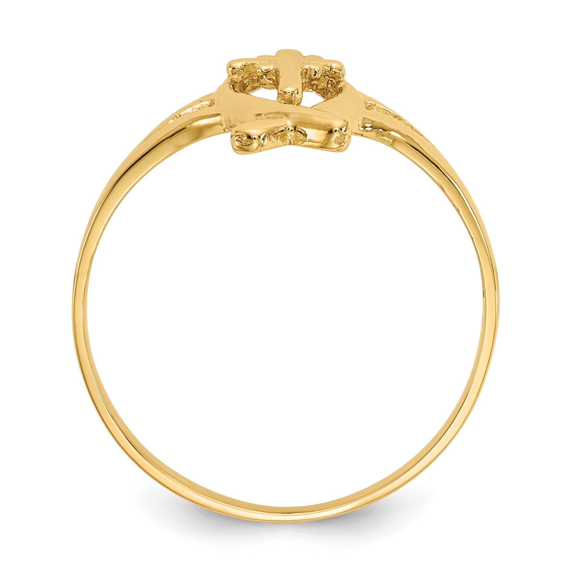 10k Ichthus w/Cross Ring Secondary image