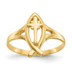 10k Ichthus w/Cross Ring
