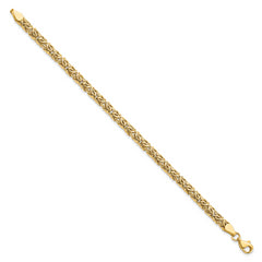 10K Polished Byzantine Bracelet