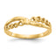 10K Fleur-De-Lis Tapered Ring