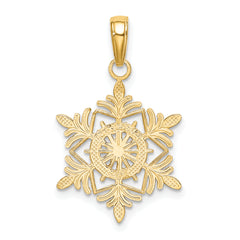10k Snowflake Pendant