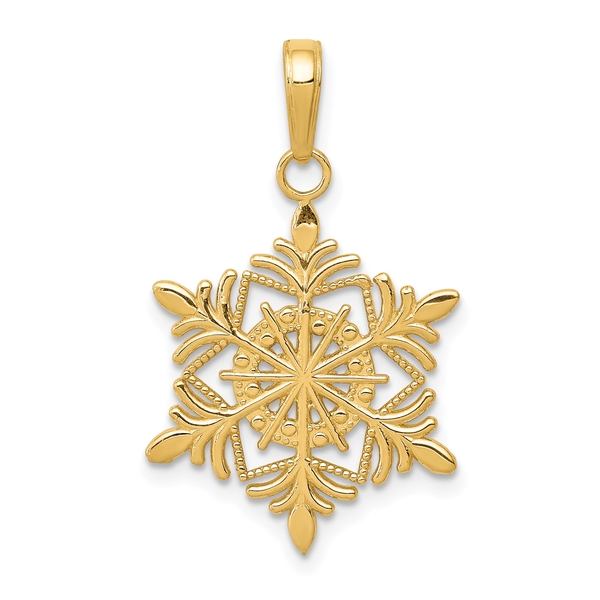10k Snowflake Pendant Main image