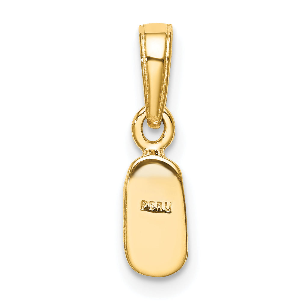 10k Baby Shoe Charm