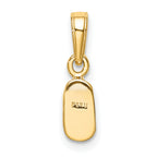 10k Baby Shoe Charm