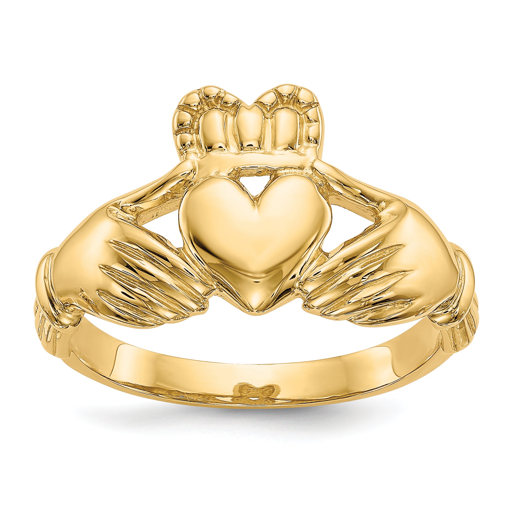 10k Men's Claddagh Ring Main image