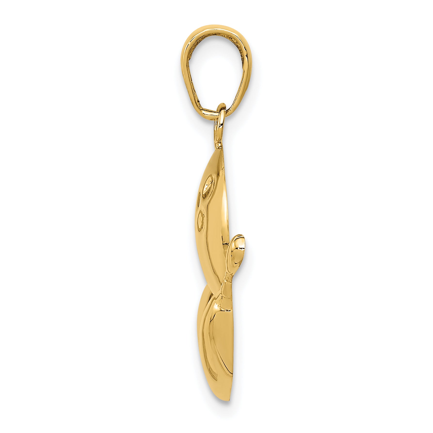 10k Diamond-Cut Bowling Theme Charm Secondary image