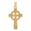 10k Celtic Cross w/Eternity Circle Pendant