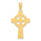 10K None Celtic Cross w/Eternity Circle Pendant - view 3