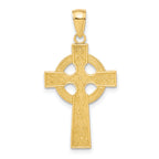 10K None Celtic Cross w/Eternity Circle Pendant