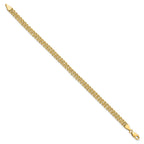 Diamond-Cut Triple Rope Chain Bracelet in 10K Yellow Gold, 7 Inch - Sophia Jewelers