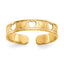 10k Polished w/ Hearts Toe Ring