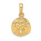 10K None Sand Dollar Pendant
