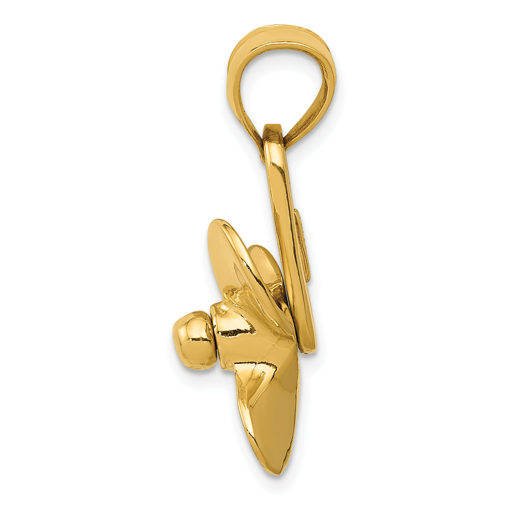10k 3-D Moveable Blade Propeller Pendant
