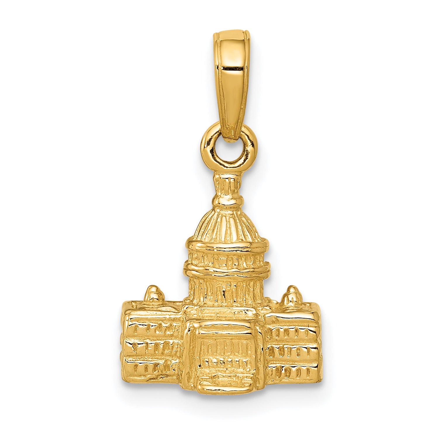 10k 3-D Washington D.C. Capital Building Pendant Main image