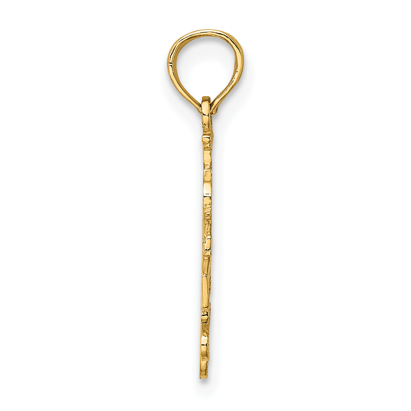 10K I HEART LAS VEGAS  with Dice Engraved Charm Secondary image
