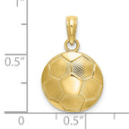 10K None Soccer Ball Charm - view 3