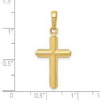 10K None Cross Pendant - view 4