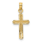 10K None Cross Pendant - view 3