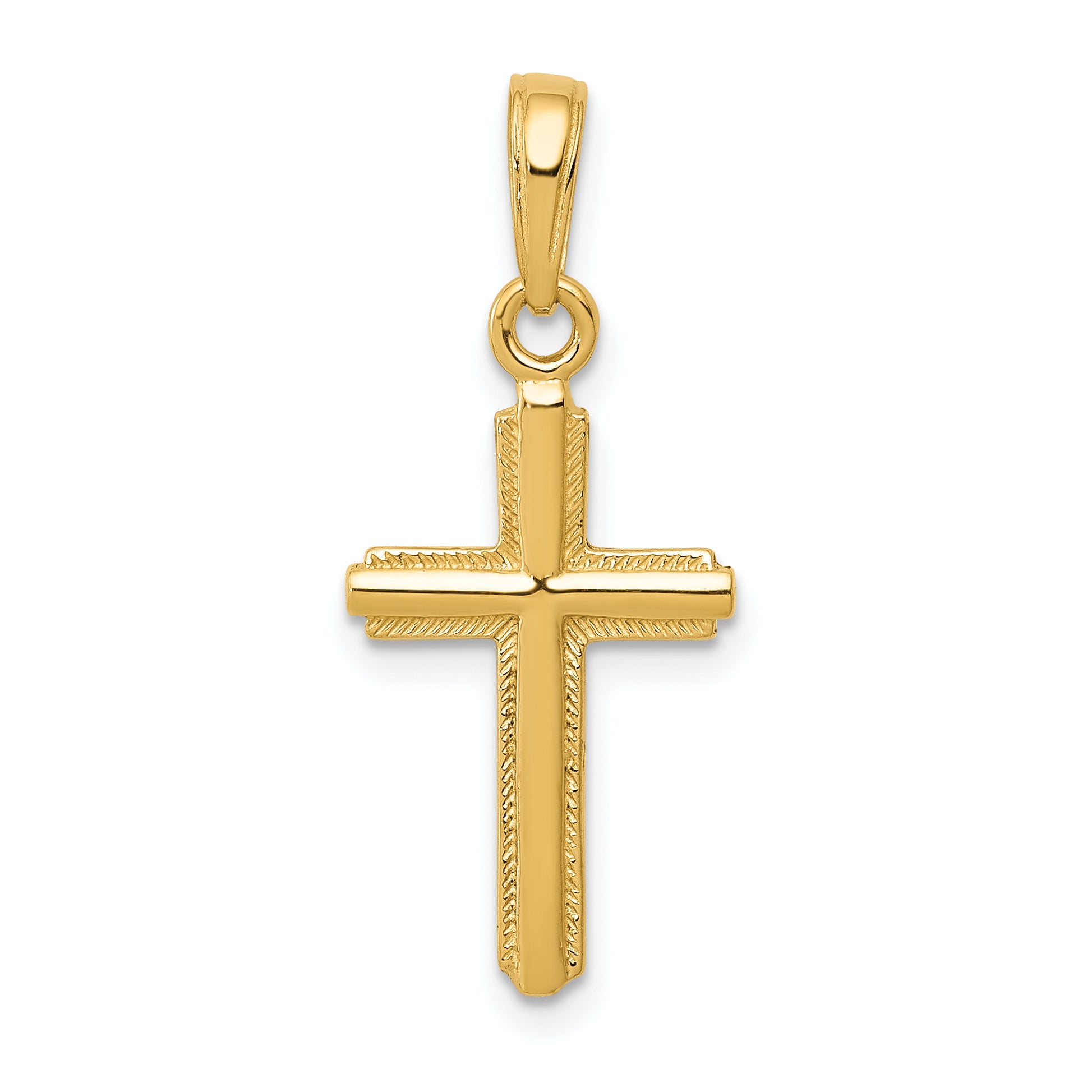 10K None Cross Pendant Main image