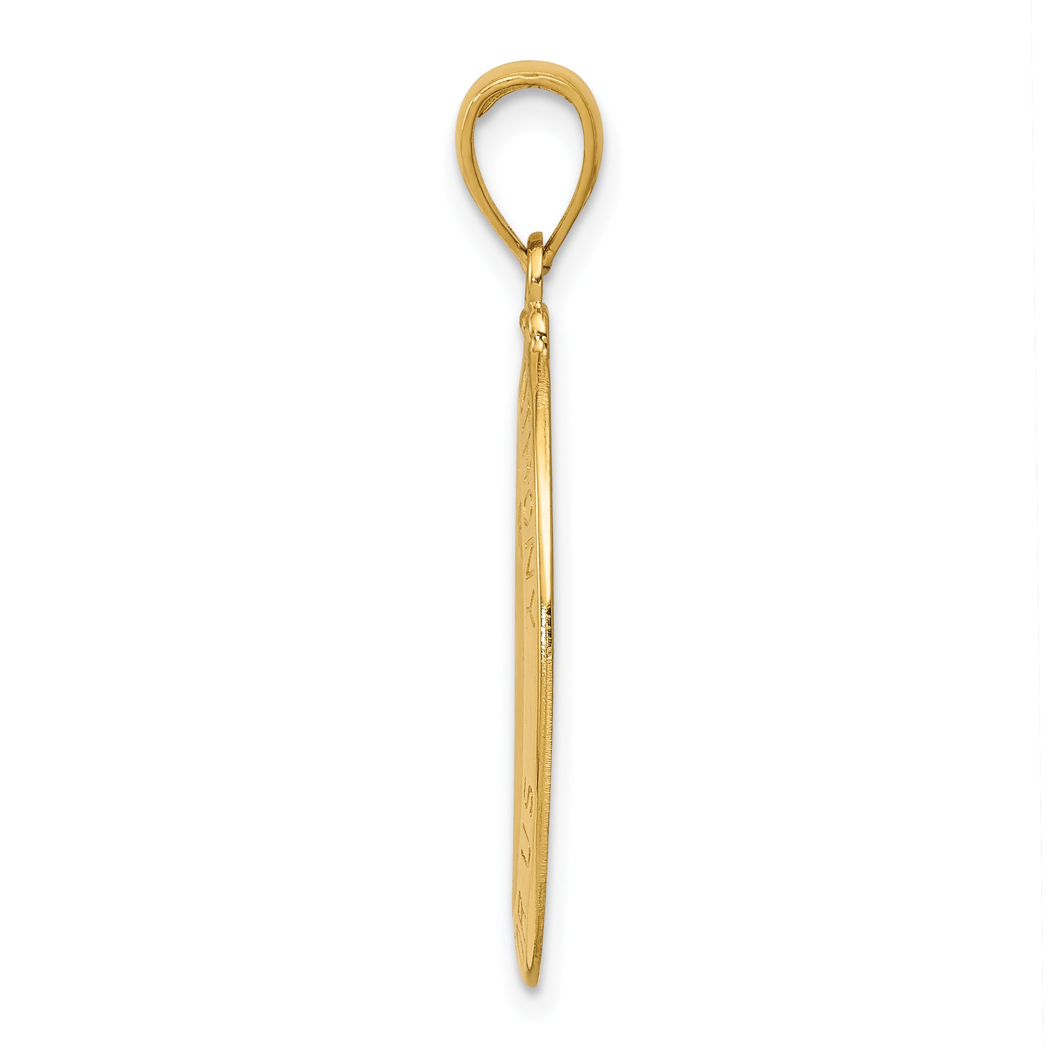 10k Saint Anthony Oval Medal Pendant