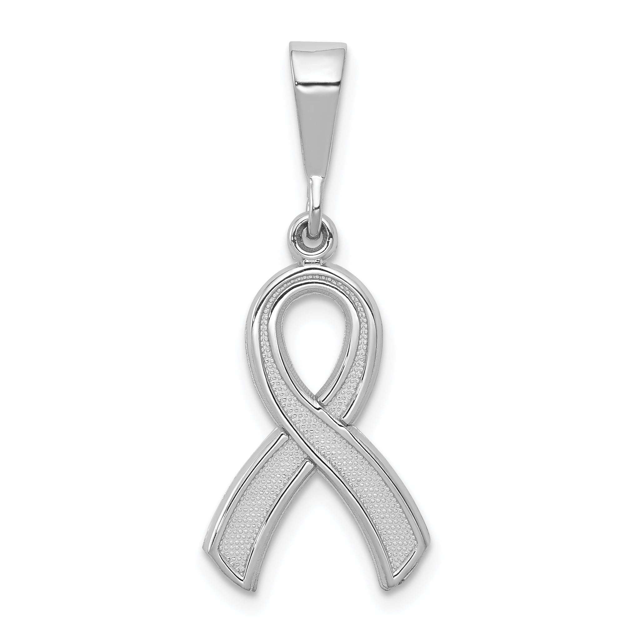 10k White Gold Awareness Pendant Main image
