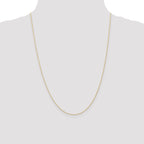 10K None 0.5mm Cable Chain Necklace - view 4