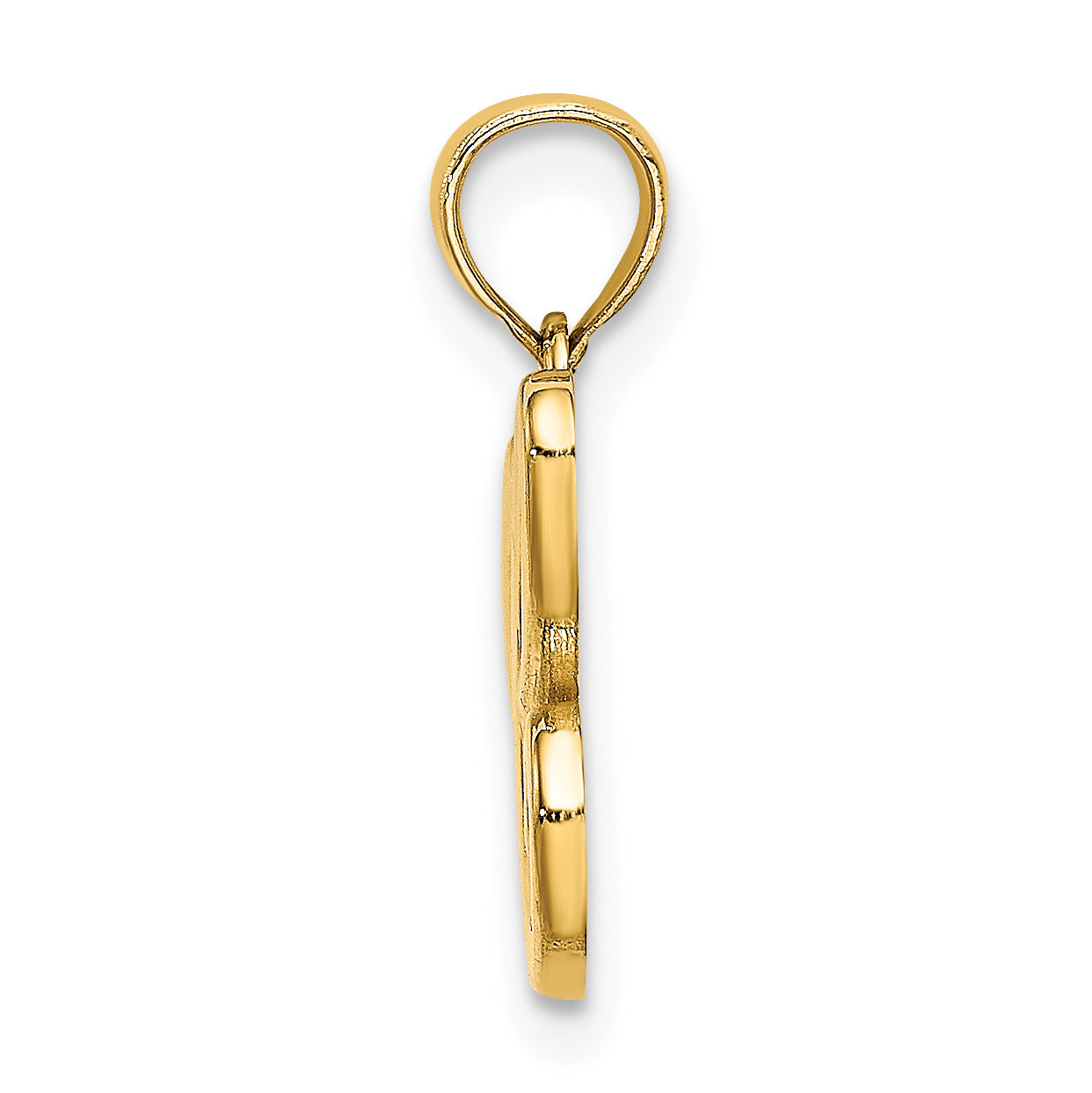 10K Polished C Script Initial Charm Secondary image