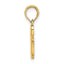 10K None Polished G Script Initial Charm - view 2